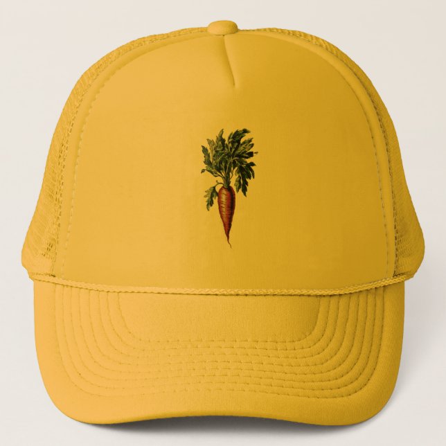 Vintage Style Carrot Image  Trucker Hat (Front)
