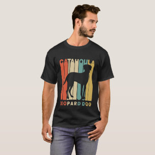 Vintage Style Catahoula Leopard Dog Silhouette T-S T-Shirt