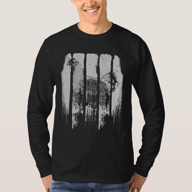 Vintage Style Chickens Retro Chicken   T-Shirt (Front)