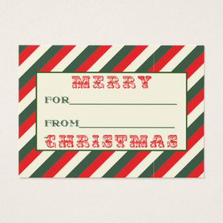 Vintage Style Christmas Gift Tag
