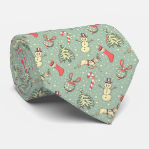 Vintage Style Christmas Tie