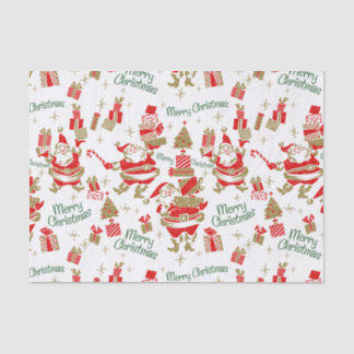 Vintage Style Christmas Tissue Wrapping Paper