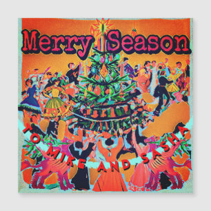 Vintage Style Christmas Tree add your text 