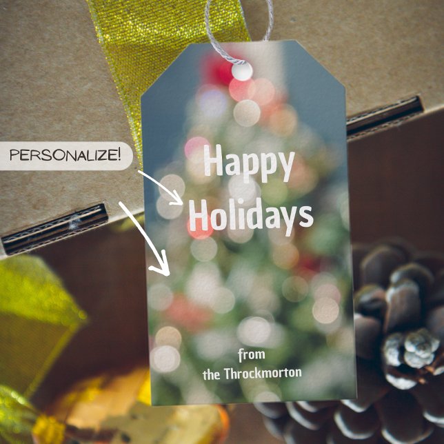 Vintage-style Christmas tree  Gift Tags (Creator Uploaded)