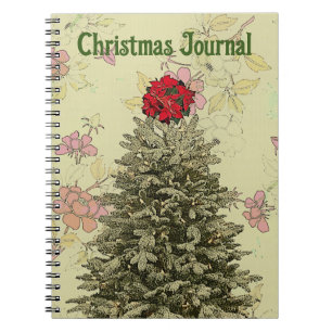 Vintage Style Christmas Tree Journal