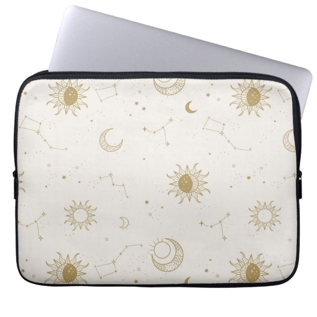 Vintage Style Constellation Pattern Laptop Sleeve (Front)