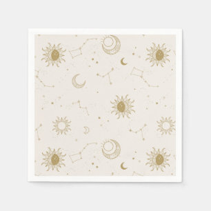 Vintage Style Constellation Pattern Napkin