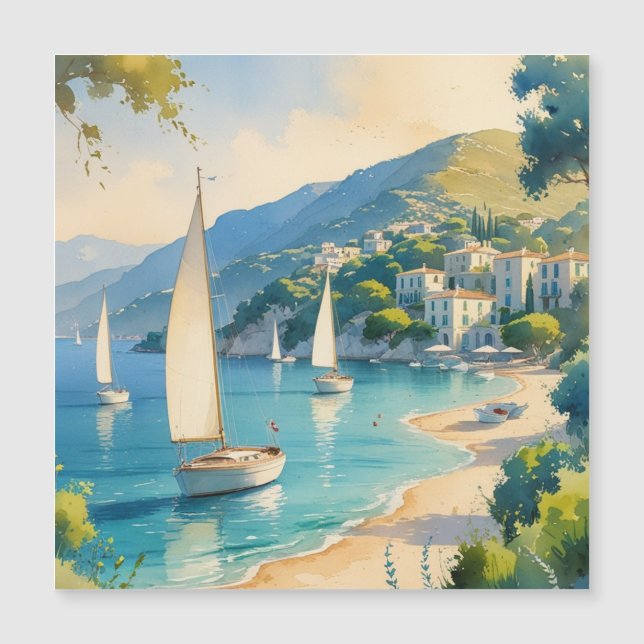 Vintage Style Cote D'Azur French Travel  (Front)