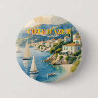 Vintage Style Cote D'Azur French Travel