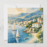 Vintage Style Cote D'Azur French Travel
