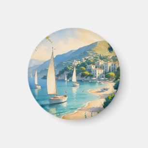 Vintage Style Cote D'Azur French Travel  Magnet