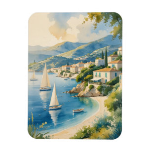 Vintage Style Cote D'Azur French Travel  Magnet