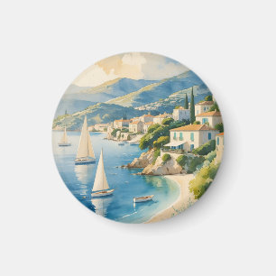 Vintage Style Cote D'Azur French Travel  Magnet