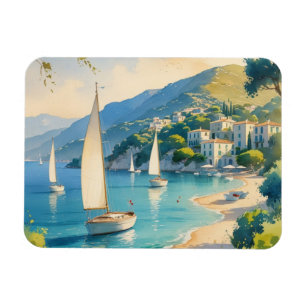 Vintage Style Cote D'Azur French Travel Magnet
