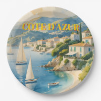 Vintage Style Cote D'Azur French Travel