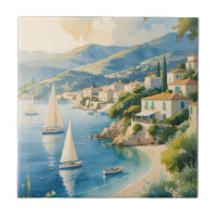 Vintage Style Cote D'Azur French Travel