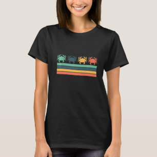 Vintage Style Crabs Addict Crabbing Blue Crab T-Shirt