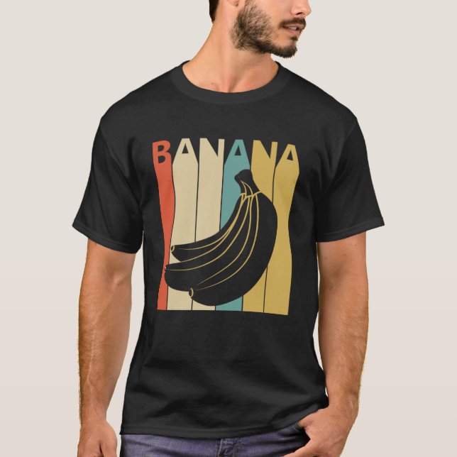 Vintage style Cute Banana Fruit T-Shirt (Front)