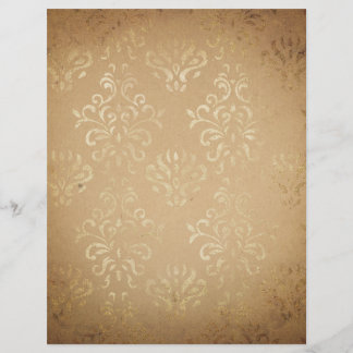 Vintage Style Damask Scrapbook Paper