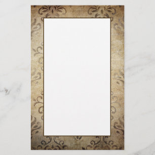 Vintage Style Damask Stationery