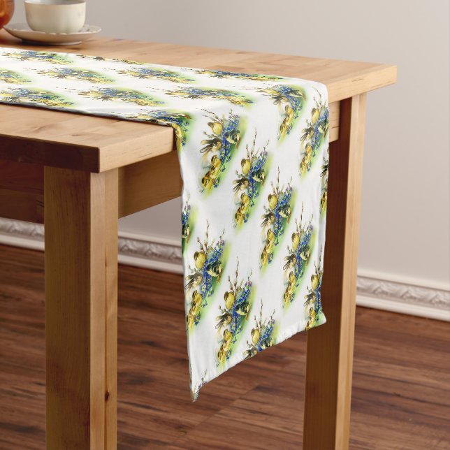 Vintage Style Easter Table Runner (In Situ)