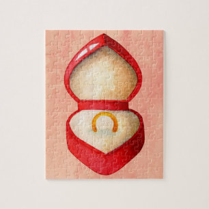 Vintage Style Engagement Ring Jigsaw Puzzle