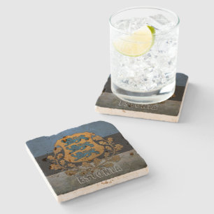 Vintage Style Estonia Stone Coaster! Coaster