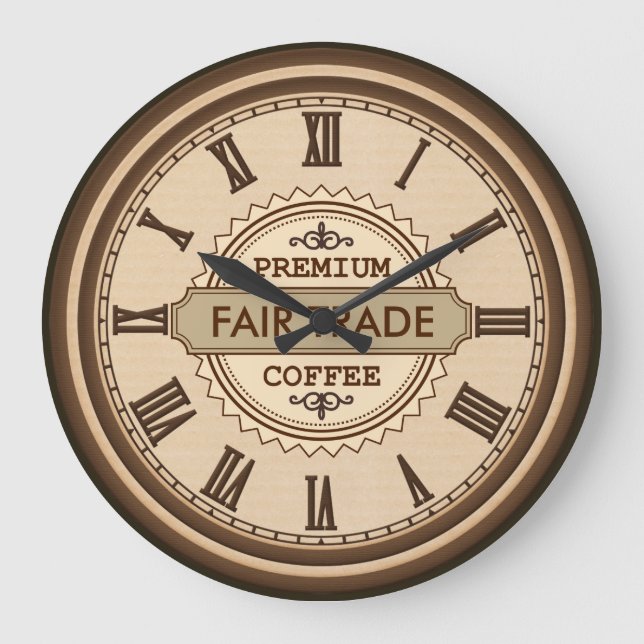 Vintage Style Fair Trade kitchen business clock (Front)