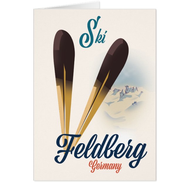 Vintage style Feldberg Germany ski poster (Front)