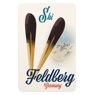 Vintage style Feldberg Germany ski poster Magnet