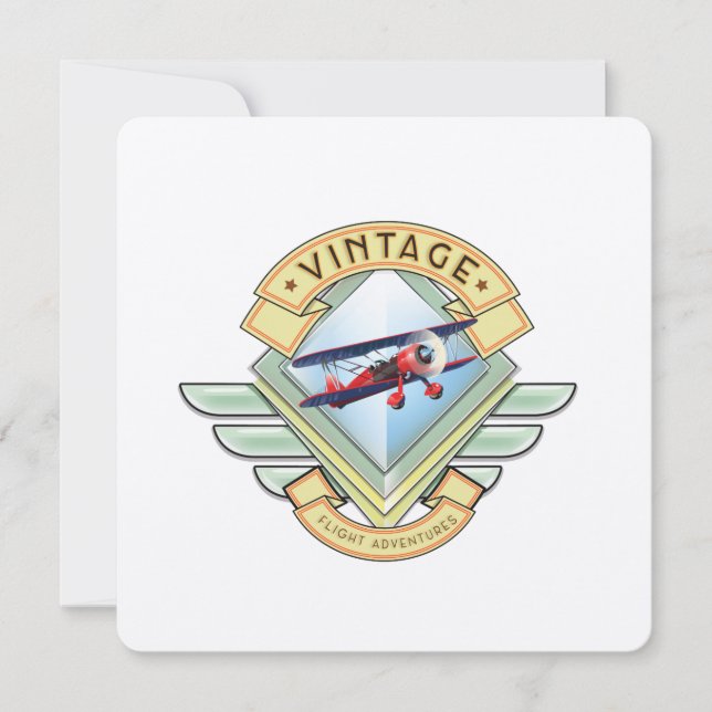 Vintage style flight badge (Front)