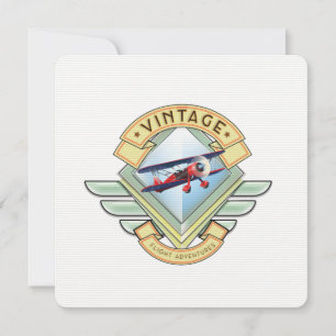 Vintage style flight badge