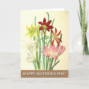 Vintage Style Floral Mother's Day Greeting Card