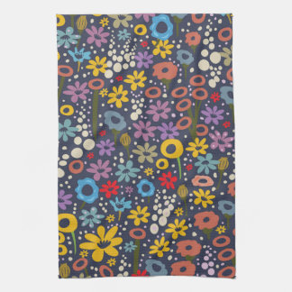 Vintage style Floral pattern Tea Towel