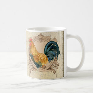 Vintage Style French Country Rustic Barn Rooster Coffee Mug