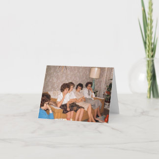 Vintage-Style "Fun in the 1960s" Note Card