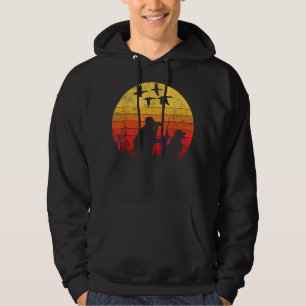 Vintage style Funny Duck Hunting Hoodie