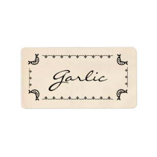 Vintage-Style Garlic Labels