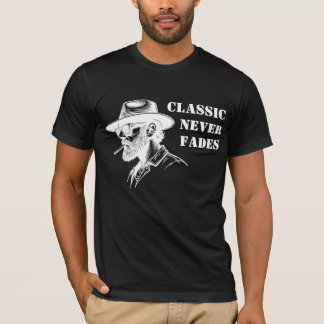 Vintage Style Gentleman with Fedora Hat T-Shirt