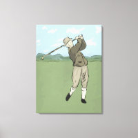 Vintage Style golf art