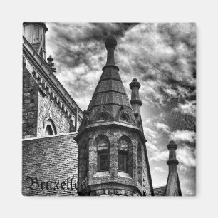 Vintage style gothic church magnet
