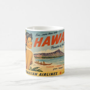Vintage Style Hawaiian Travel Advertisement Coffee Mug