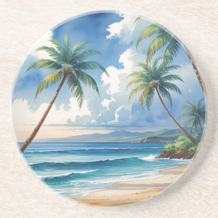 Vintage Style Hawaiian Travel Aloha From Hawaii Coaster