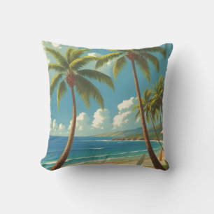 Vintage Style Hawaiian Travel Aloha From Hawaii Cushion
