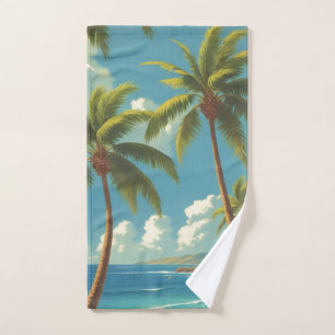 Vintage Style Hawaiian Travel Aloha From Hawaii Hand Towel
