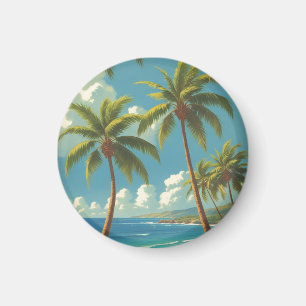 Vintage Style Hawaiian Travel Aloha From Hawaii Magnet