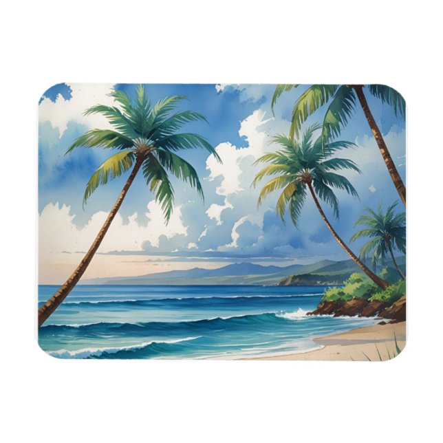 Vintage Style Hawaiian Travel Aloha From Hawaii Magnet (Horizontal)
