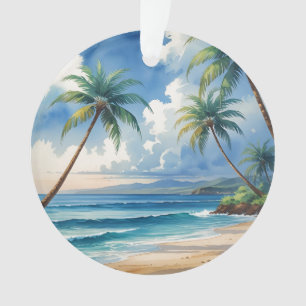 Vintage Style Hawaiian Travel Aloha From Hawaii Ornament
