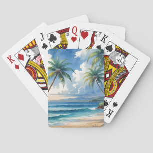 Vintage Style Hawaiian Travel Aloha From Hawaii Playing Cards