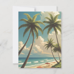Vintage Style Hawaiian Travel Aloha From Hawaii Postcard